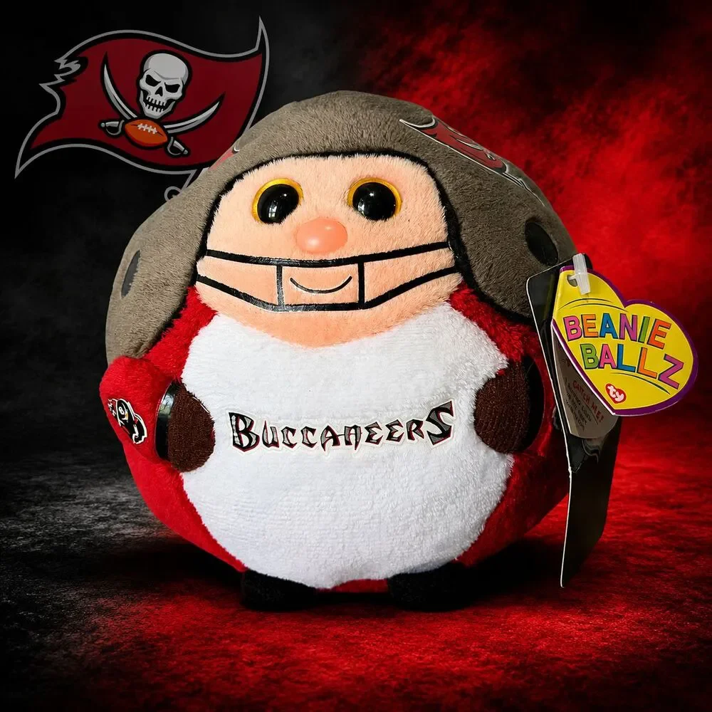Ty Beanie Ballz RARE Tampa Bay Buccaneers NFL Football Retired New Handmade